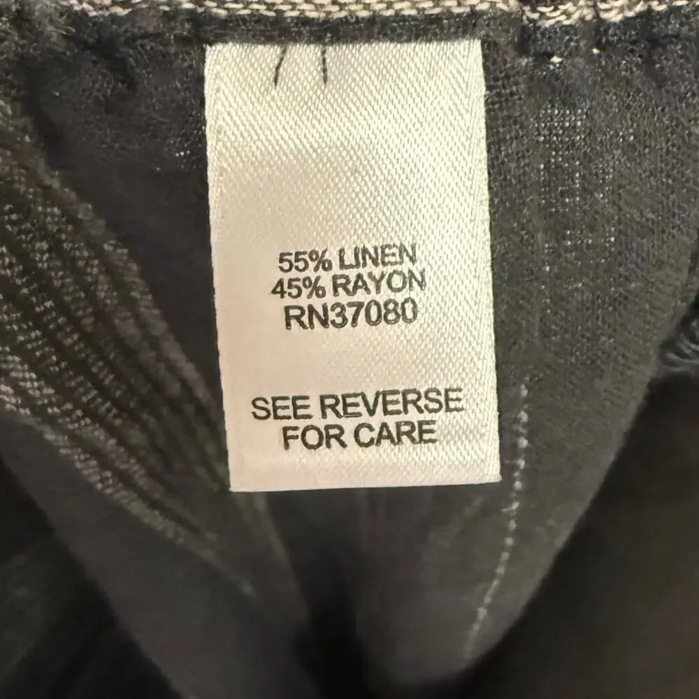 CATO Palazzo Pants Size 26/28 in Navy Blue and Cream - Picture 5 of 6